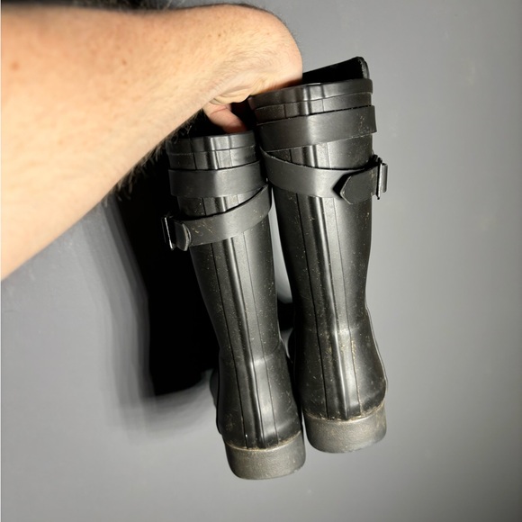 Hunter Classic Black Wellington Boots Women’s Size 7 - Picture 4 of 7